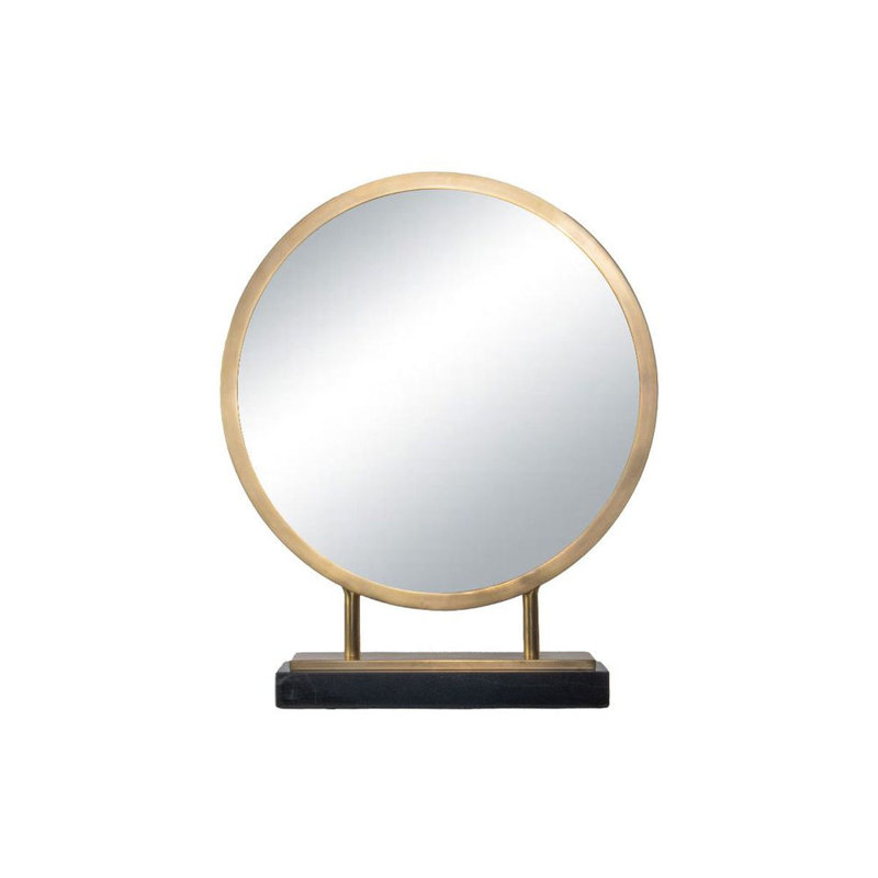 Alice Round Brass Mirror