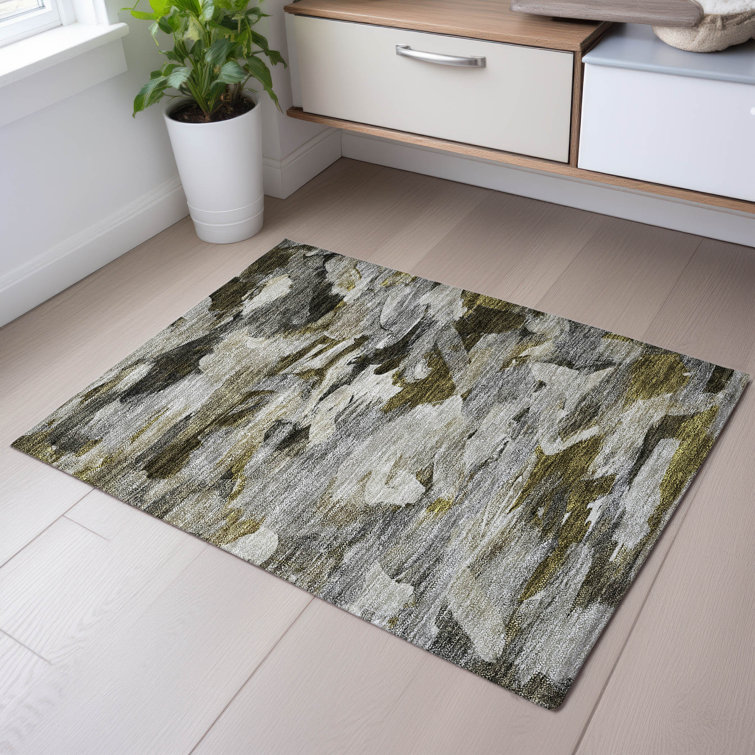 Premium Machine Washable Dahl AMF1075 Abstract Rug