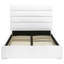 Lit plateforme double tapissier blanc Dulcey