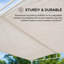 Pergola d'extérieur 10 pi x 10 pi en polyester Sunjoy avec abat-jour Suningford-111101123