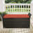 Patio Wicker Storage Bench Outdoor Rattan Deck Storage Box With Red Cushion