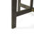 Space-Saving Half-Round Folding Acacia Wood Bistro Table for Patio Balcony, Grey Finish