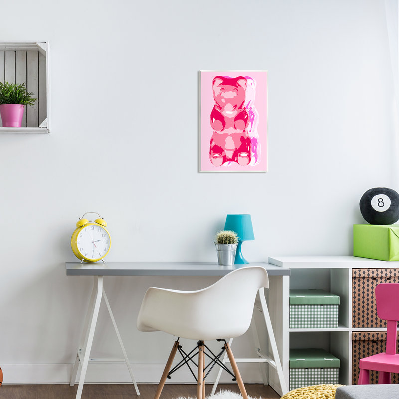 Ourson moderne Ax-470-Wood par Lil 'Rue, H 19 po x l 13 po x P 0,5 po