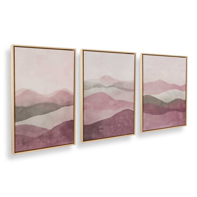 Ensemble de 3 brumines rose Fluorite