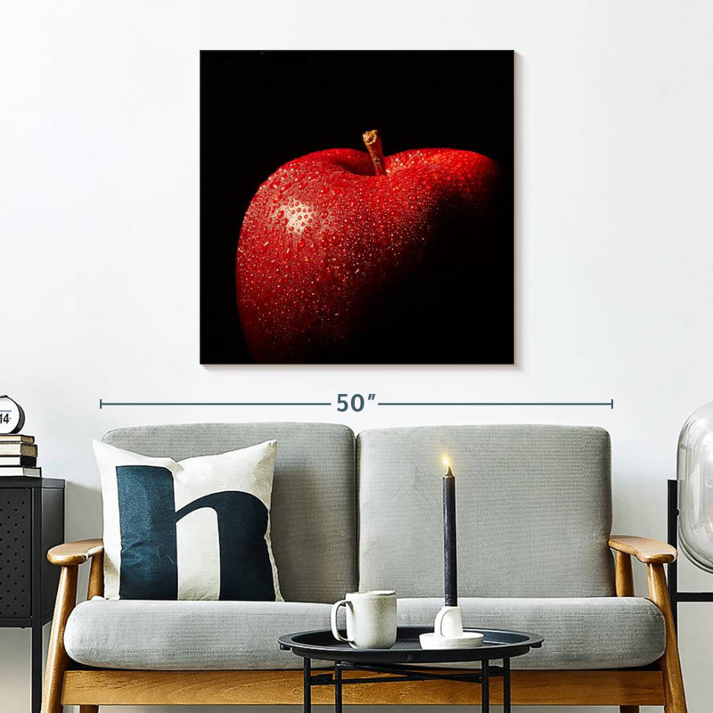 Yarlin Dewy Red Apple, 30" H x 30" W