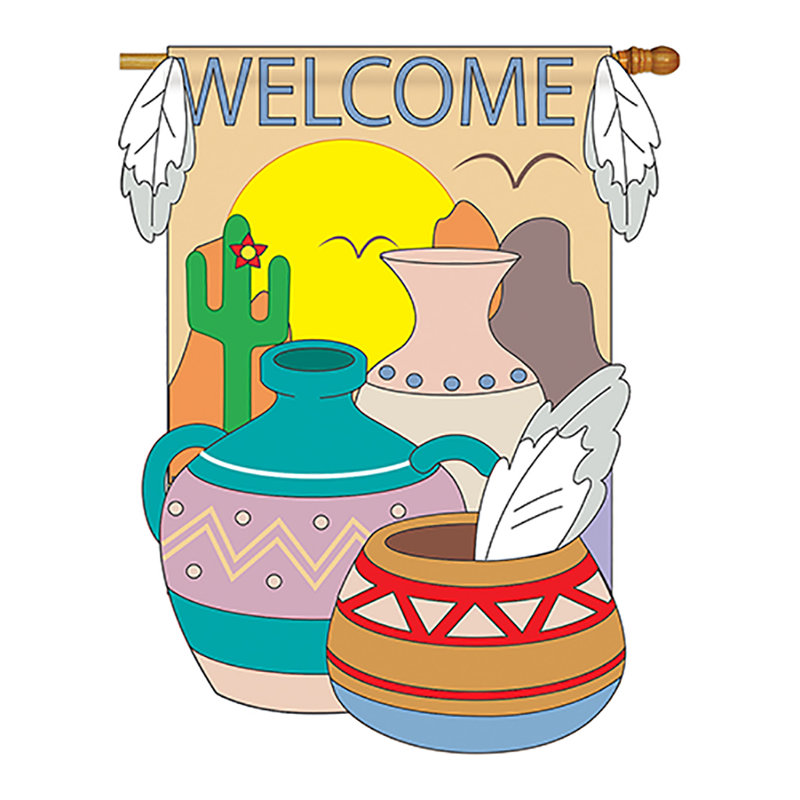 Drapeau de maison 40 x 28 po Forsan Southwest Country and Primitive Southwest