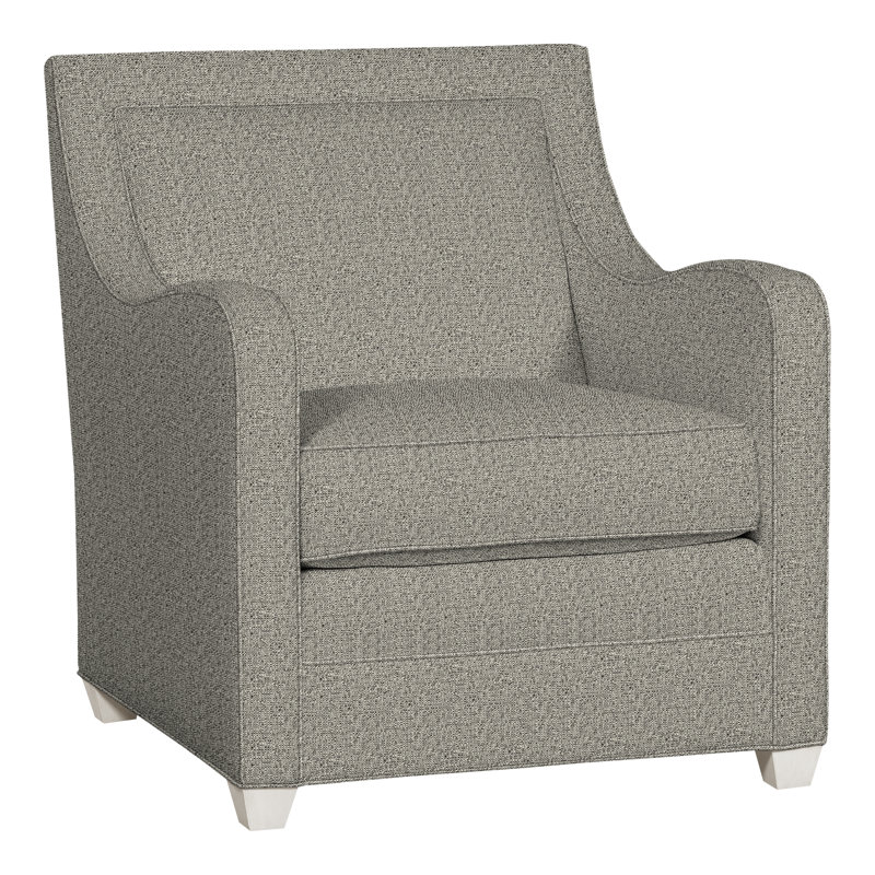 Haden Upholstered Armchair, Casa Blanca, Tuck Graphite