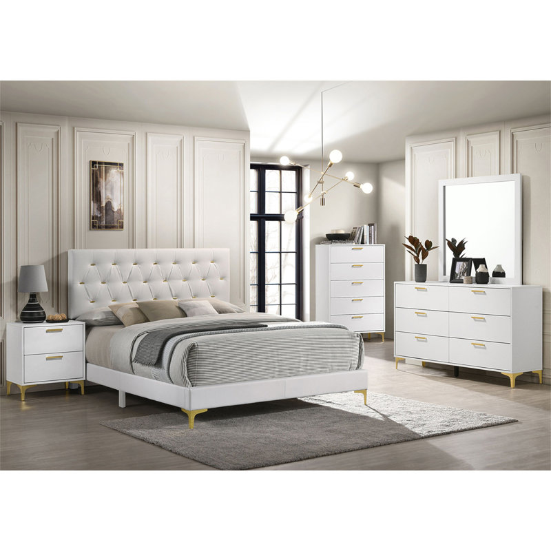 Commode 6 tiroirs avec miroir James White