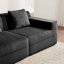Canapé moderne en velours côtelé à 4 places avec 4 coussins décoratifs et 1 repose-pieds mobile Modern-968834001