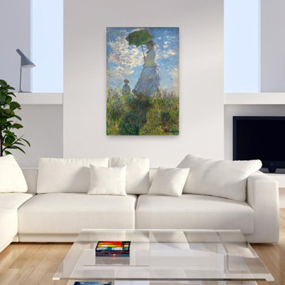 «Woman With A Parasol 1875 Classic Abstract Contemporary Nature Spring», reproduction d'art mural