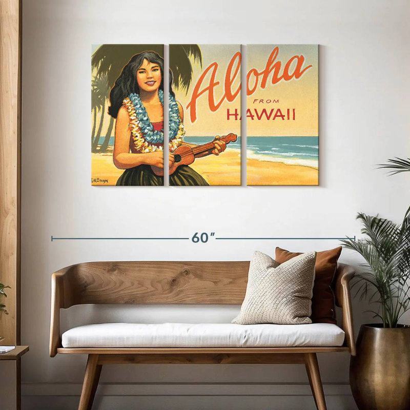 Gillard Aloha d'Hawaï II, H 28 po x l 45 po