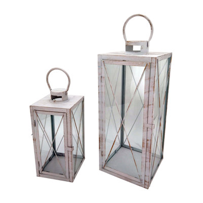 55 cm H Floor Tabletop Lantern Holder with Candle Included