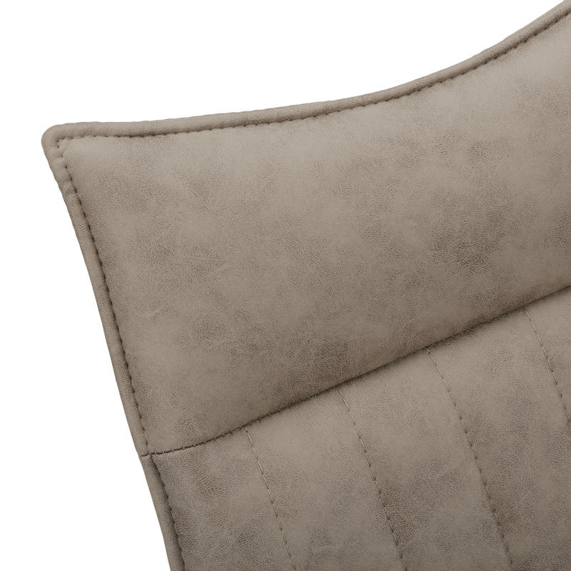Chaise de salle à manger Brownotter, Noir, Taupe