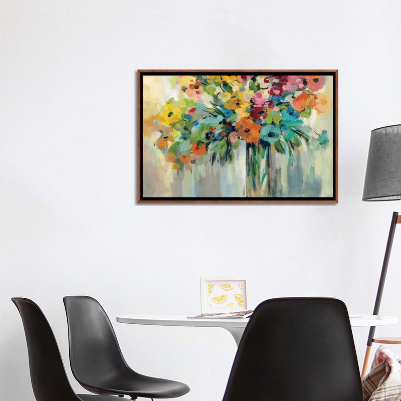 Nuage de fleurs par Silvia Vassileva - impression, Pas de tapis, H 26 po x l 40 po x P 1,5 po