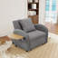 Fauteuil-lit convertible simple, canapé-lit coulissant 3 en 1 avec carte d'ordinateur et ports USB. Il peut être utilisé à la fois pour le travail et pour la détente dans divers cas de figure (gris)