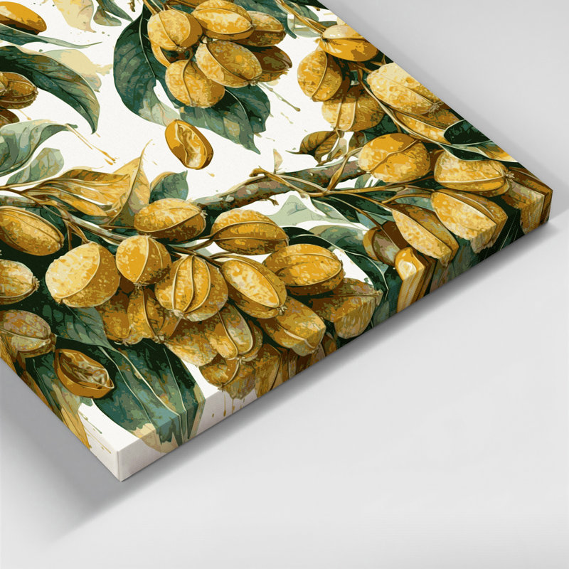 «Fruit Longan Brown», art mural sur toile, H 11 po x l 14 po