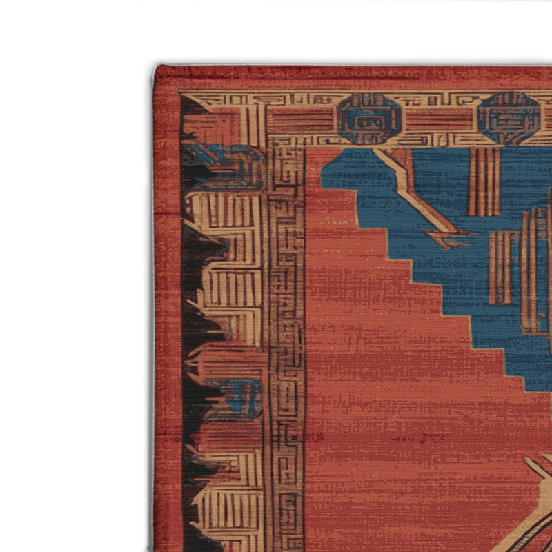 ArtDeco Brown Indoor and Outdoor Area Rug, Rectangle 8' x 10'
