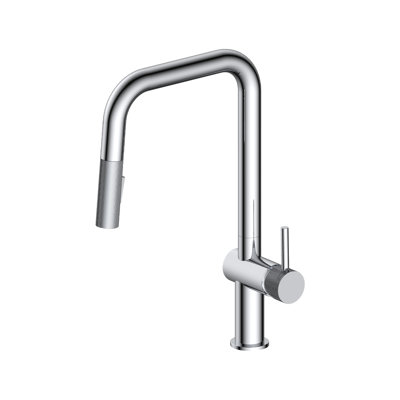 Robinet de cuisine chromé avec bec rétractable magnétique MAURizio