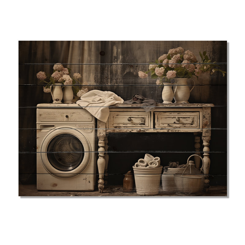 Lignite - Illustration murale en bois sur bois de pin naturel, H 24 po x l 32 po