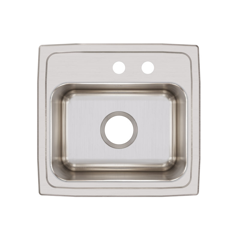 Évier de cuisine à montage sur plan Lustertone L 17 po x l 16 po, Trou MR2