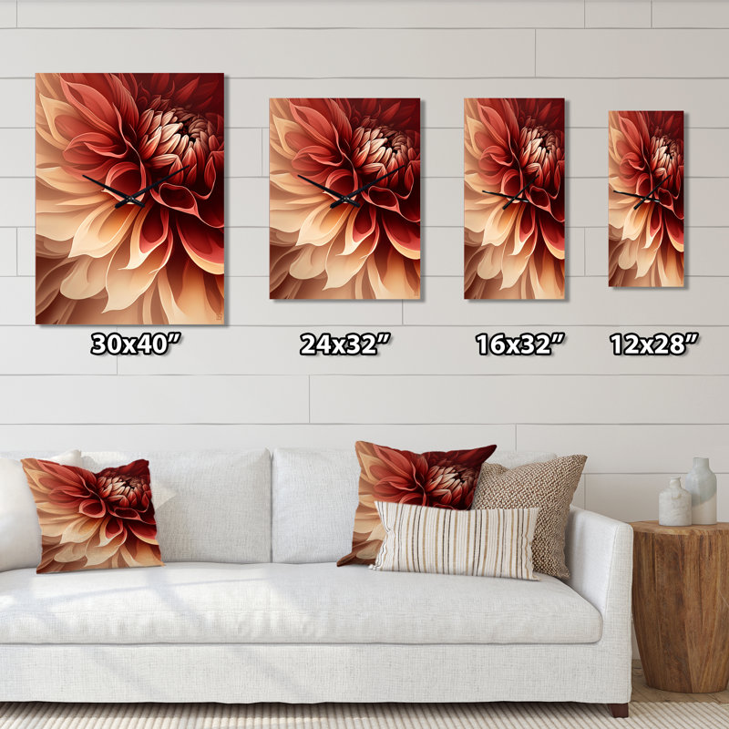 Horloge murale Dahlia, Grand