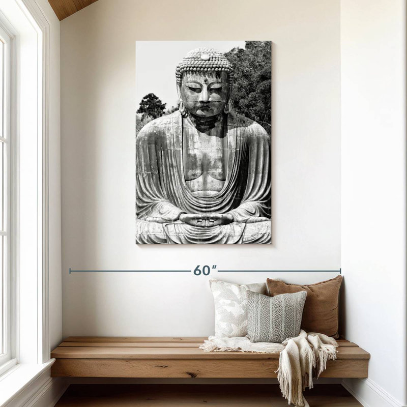 Grand Bouddha japonais, H 45 po x l 30 po