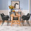 Upholstered Dining Chair with Modern Tufted PU Leather-1452466896