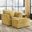 Dywan Upholstered Armchair with Ottoman-447609986