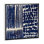 «Indigo Batik III» par Wild Apple Portfolio - impression sur toile