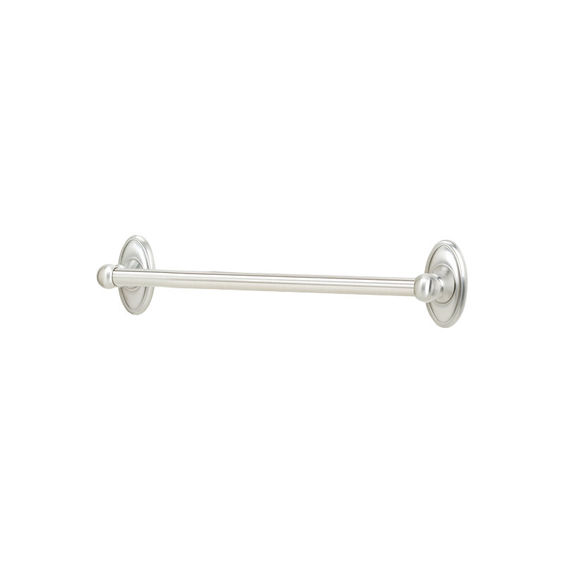 Classic Traditional Towel Bar, Polished Chrome, 3.0625" H x 13.75" L x 3" D