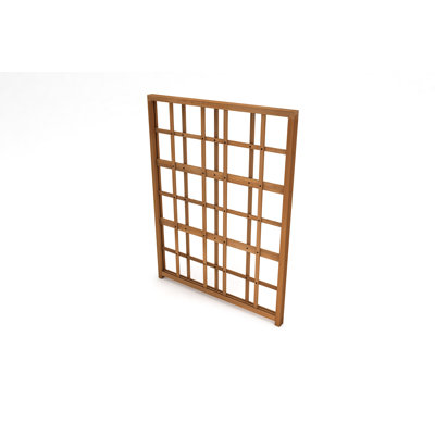 Modern Cedar Wood Trellis, Golden Brown