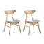 Set Of 2 Modern Soft Upholstered Dining Side Chairs-597844166-597844170