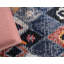 Tapis géométrique bleu marine / jaune / orange-1679067194