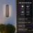 Jayeda 23.6"H Matte Black Rectangular Linear LED Outdoor Wall Lights-2011158789