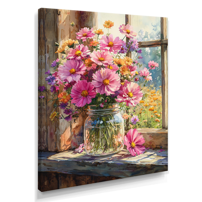 Graham - salon d'art mural floral, H 40 po x l 30 po, Toile tendue, Ne s’applique pas