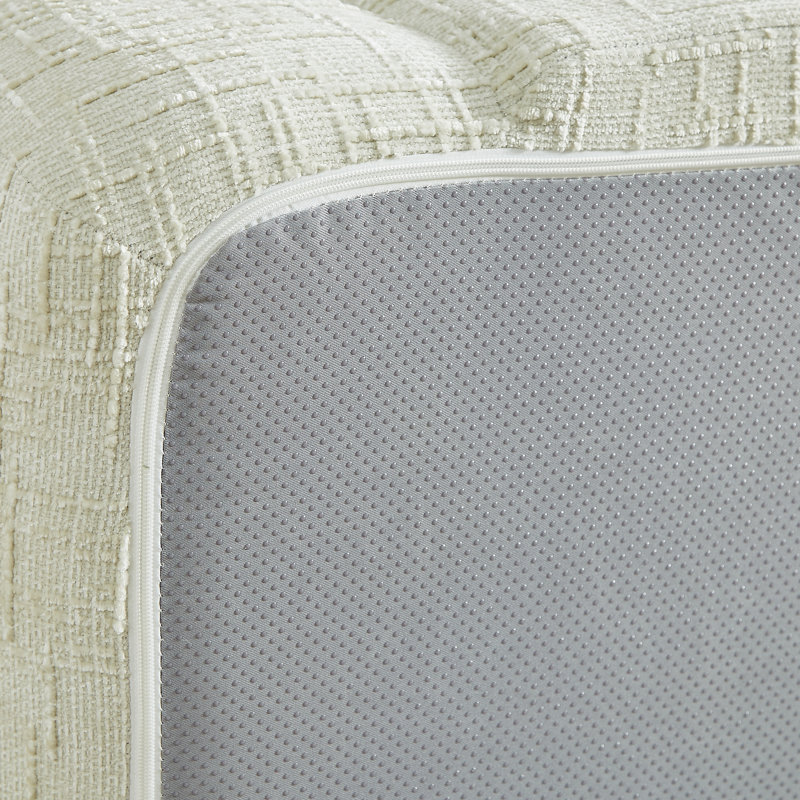Canapé inclinable incurvé convertible, canapé-lit 2 en 1 escamotable avec base escamotable, siège profond et deux coussins, revêtement en chenille, aucun assemblage requis