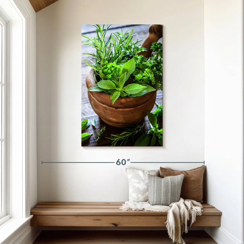 Yarlin Crushing Herbs, 45" H x 30" W