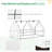 Portable Mini Greenhouse 6' X 3' White Outdoor With - Two Layer Pe Cover And Strong Steel Frame Assembly Structure