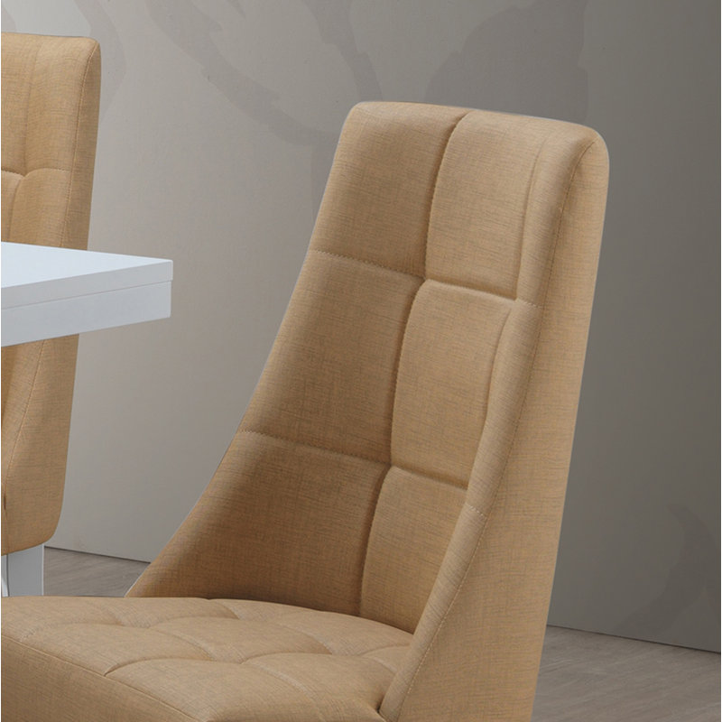 Ensemble de 2 chaises d'appoint Jabali Upholstery Kitchen, Jaune