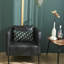 Housse de coussin moderne à motif géométrique noir Eliazbeth-352741083