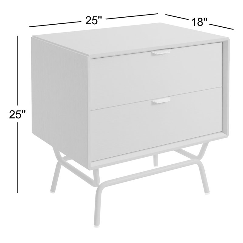 Dang 2 - Drawer Nightstand, Navy Green