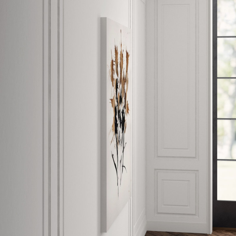 Sepia Florals IV Print by Paul Ngo, Glass Coat, 70" H x 54" W x 1.5" D