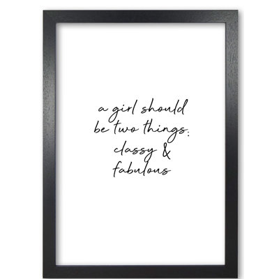 Classy & Fabulous - Print