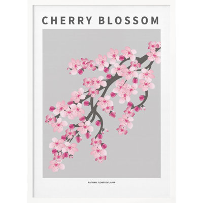 "Cherry blossom" Framed Textured Wall Art