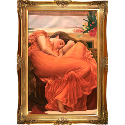 Flamme juin par sir frederic leighton, peinture encadrée