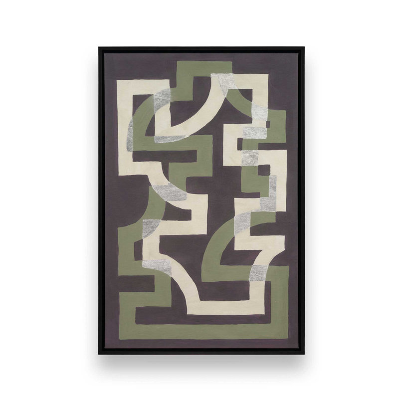 «Window Trellis I» par Michael Willett, reproduction d'art sur toile, H 30 po x l 20 po, Black