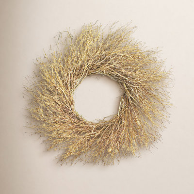 Handcrafted Dried Twig 22'' Wreath