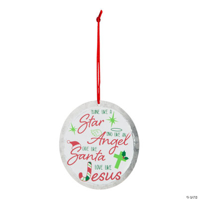 Ornements de Noël Love Like Jesus - 12 pièces