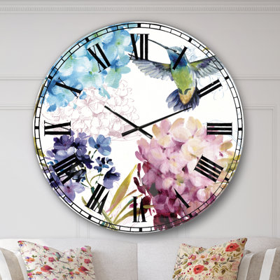 Horloge murale colibri