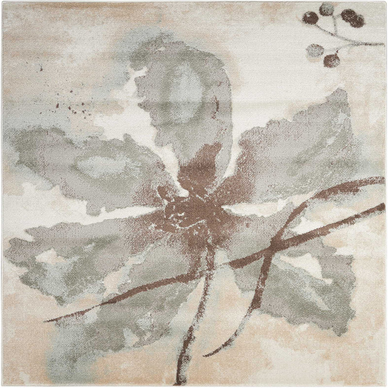 Pranav Floral Indoor Rug, Rectangle 6'7" x 9'6"